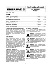 Enerpac 232 kN Manual De Instrucciones