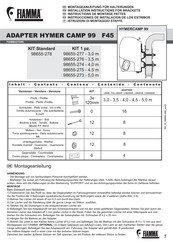 Fiamma 98655-278 Instrucciones De Instalacion De Los Estribos