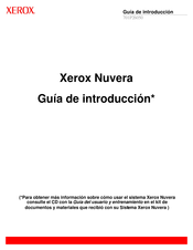 Xerox Nuvera Guía De Introducción