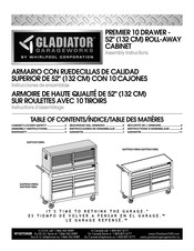 Gladiator Garageworks GATC5210WG Instrucciones De Ensamblaje