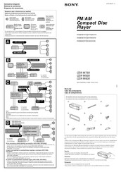 Sony CDX-M650 Instalación / Conexiones