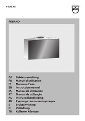 V-ZUG FORANO Manual De Utilización