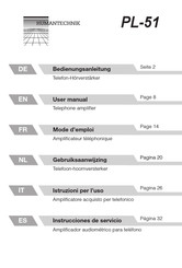 HumanTechnik PL-51 Instrucciones De Servicio