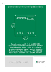 Comelit 20004603 Manual Tecnico