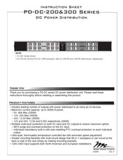 Middle Atlantic PD-DC-300 Serie Instrucciones De Seguridad Importantes