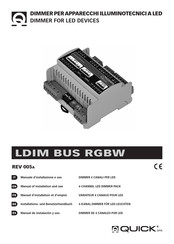 Quick LDIM BUS RGBW Manual De Instalacion Y Uso