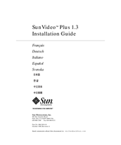 Sun Microsystems SunVideo Plus 1.3 Guia De Instalacion