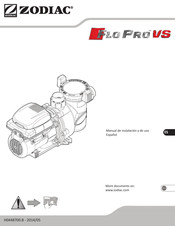 Zodiac FloPro VS Manual De Instalación Y De Uso