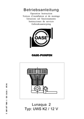 Oase UWS K2 Manual Del Usuario