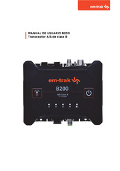 Em-Trak B200 Manual De Usuario