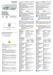 Honeywell ESSER IQ8Quad Ex (i) Instrucciones De Uso