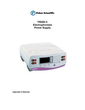 Fisher Scientific FB200-2 Manual Del Operador