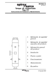 Spirax Sarco IM-P404-10 Instrucciones De Instalación Y Mantenimiento