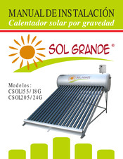 Sol Grande CSOL205/24G Manual De Instalación