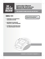 Singing Machine SMG-151 Manual De Instrucciones