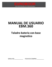 Euroboor EBM.360 Manual De Usuario