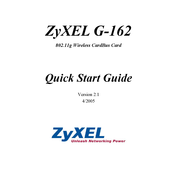 Zyxel G-162 Guia De Inicio Rapido