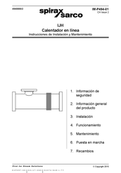 Spirax Sarco IJH Instrucciones De Instalación Y Mantenimiento