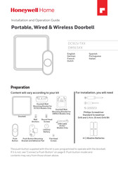 Honeywell Home DW915 Serie Guía De Instalación Y Funcionamiento