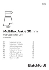 Blatchford Multiflex Ankle 30 mm 379344 Instrucciones De Uso