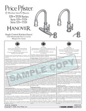 Price Pfister HANOVER 529 Serie Manual De Instrucciones