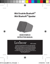 LEXIBOOK BT011 Serie Manual De Instrucciones