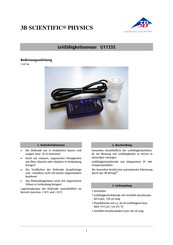 3B SCIENTIFIC PHYSICS U11335 Manual De Instrucciones