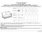 SUNVILLA 4000900 Instrucciones De Ensamblado, Uso Y Cuidado