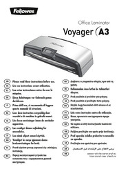 Fellowes Voyager A3 Manual De Instrucciones