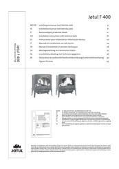 Jøtul F 400 Instrucciones Para Instalación En Informacion Tecnica