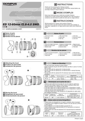 Olympus ZUIKO DIGITAL ED 12-60mm f2.8-4.0 SWD Manual De Instrucciones