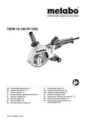 Metabo TEPB 19-180 RT CED Manual Original