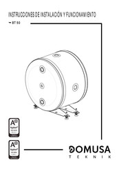 DOMUSA TEKNIK BT 50 Instrucciones De Instalación Y Funcionamiento