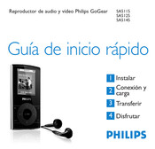 Philips GoGear SA5115 Guia De Inicio Rapido