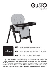 Inglesina Gusto Istrucciones De Uso