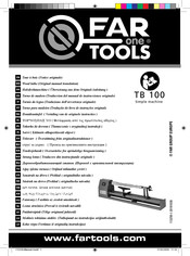 Far Tools TB 100 Traduccion Del Manual De Instrucciones Originale