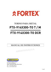 ABRATOOLS FORTEX FTX-914X300-TO T Manual De Instrucciones