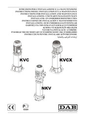 DAB KVC 15/30 Instrucciones De Instalación Y Mantenimiento