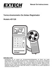 Extech Instruments 451126 Manual De Instrucciones