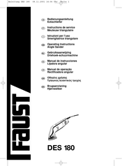 Faust DES 180 Manual De Instrucciones