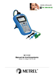 METREL MI 3122 Manual De Funcionamiento