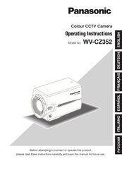 Panasonic WV-CZ352 Instrucciones De Operación