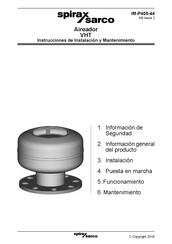 Spirax Sarco VHT Instrucciones De Instalación Y Mantenimiento