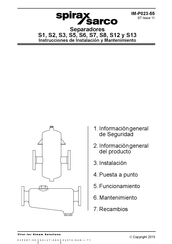 Spirax Sarco S12 Instrucciones De Instalación Y Mantenimiento