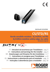Roger Technology CS/STD/RS Serie Instrucciones Y Advertencias Para La Instalador