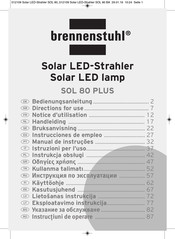 brennenstuhl SOL 80 PLUS Instrucciones De Empleo