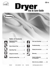 Maytag CD-4 Guía De Uso Y Cuidado
