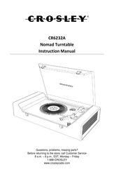 Crosley CR6232A Manual De Instrucciones