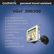 Garmin NUVI 300 Guía De Referencia Rápida