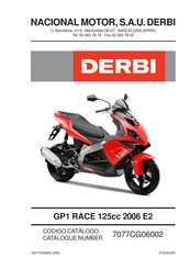 Derbi 7077CG06002 Manual Del Usuario